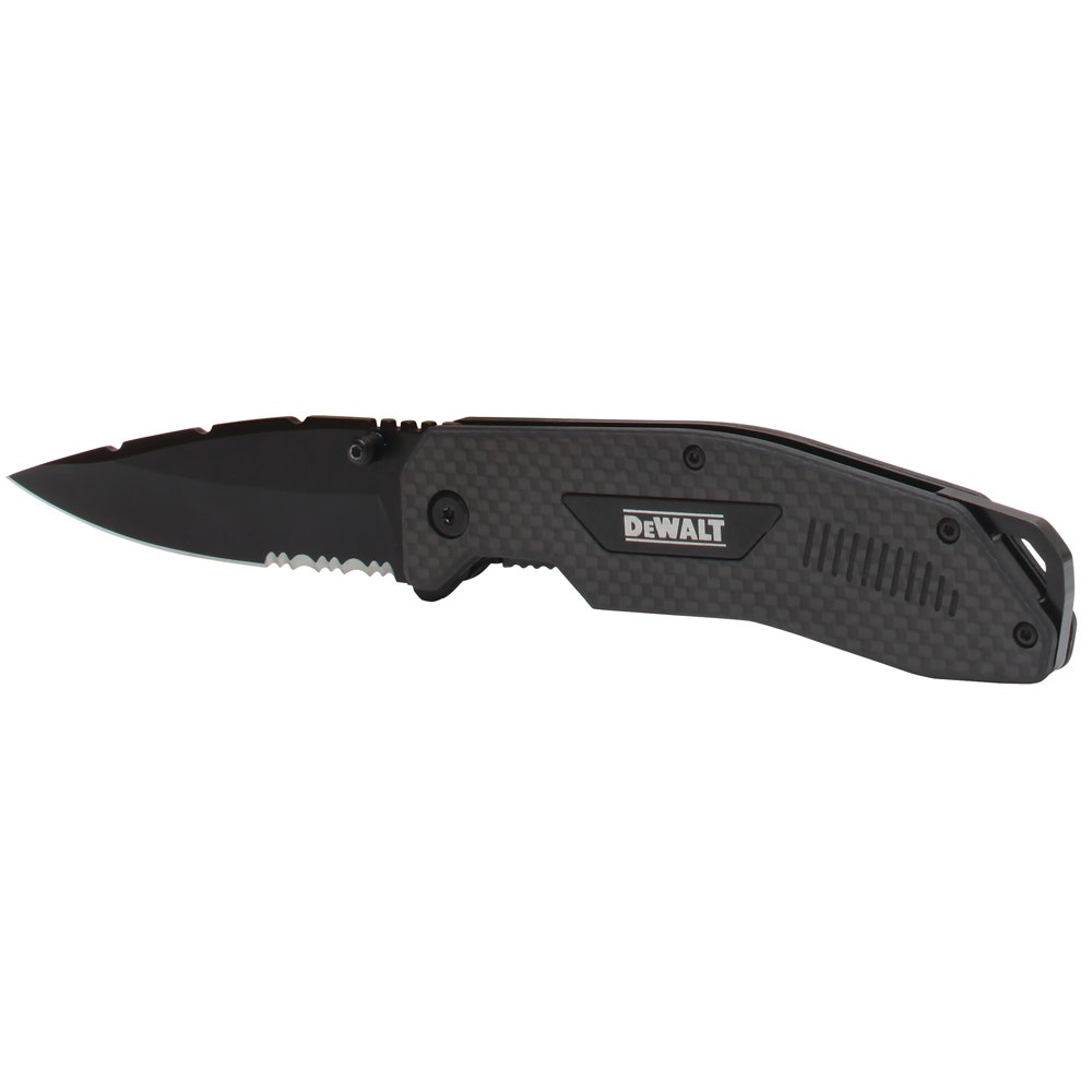 DEWALT 88mm Carbon Fiber Pocket Knife DWHT10314